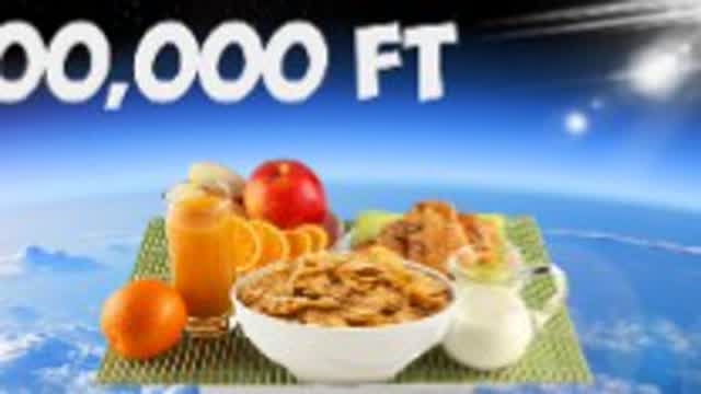 I sent my breakfast to space (FROM AFRICA) then ate it I sent my breakfast to space (FROM AFRICA) then ate it