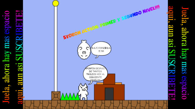 jugando a syobon action y muriendo a lo loco!!! jugando a syobon action y muriendo a lo loco!!!