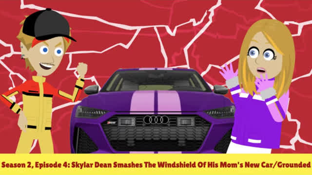 YouTube Poop - Skylar Dean Smashes The Windshield Of His Mom's New Car/Punishment Day (ft. Fred)