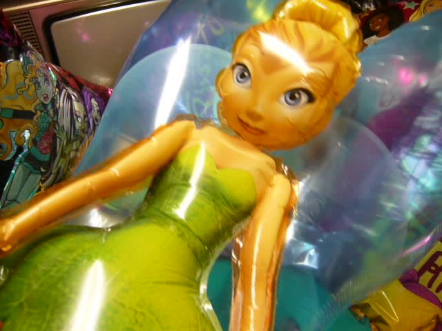 Tinkerbell UltraShape Mylar Balloon See Thru