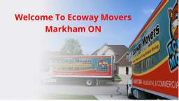 Ecoway Movers : Moving Company in Markham, ON