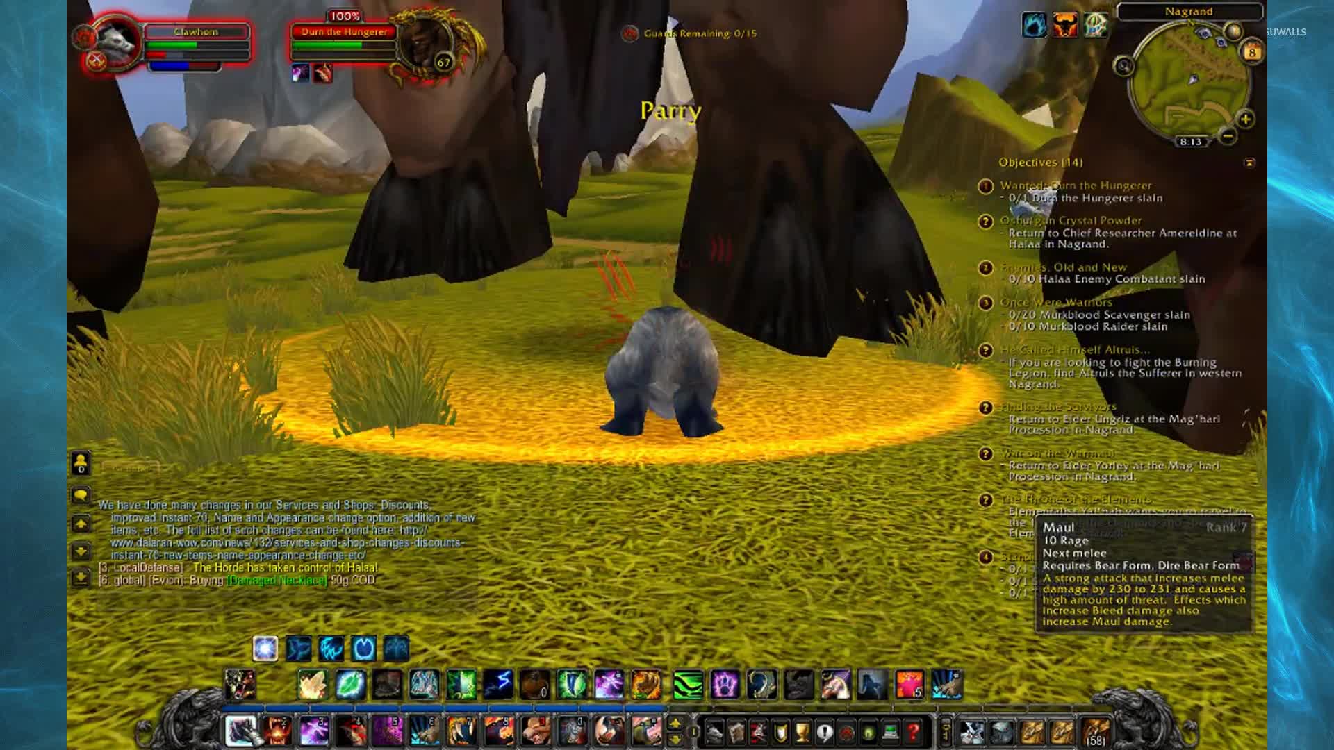 Clawhorn vs Durn the Hungerer