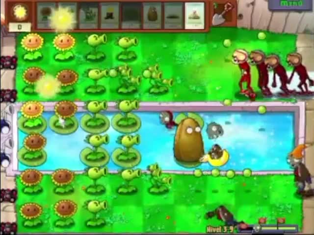 Plantas contra zombies - nivel 3-9