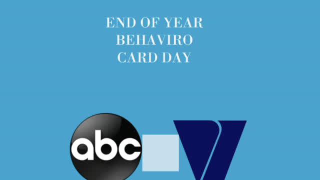 End of school behavior card day