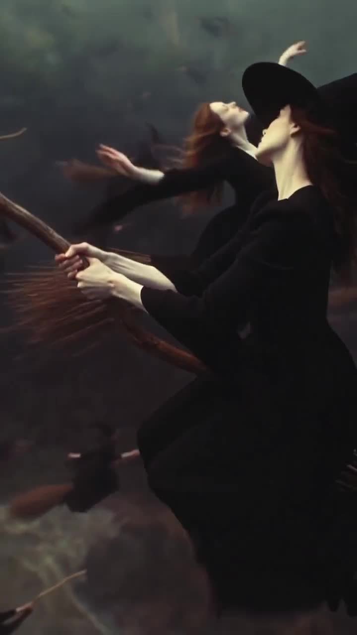 Witch dreaming dance. -