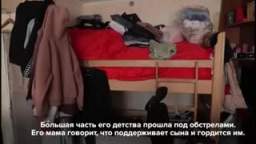 The team met 14-year-old Arsen in Mariupol