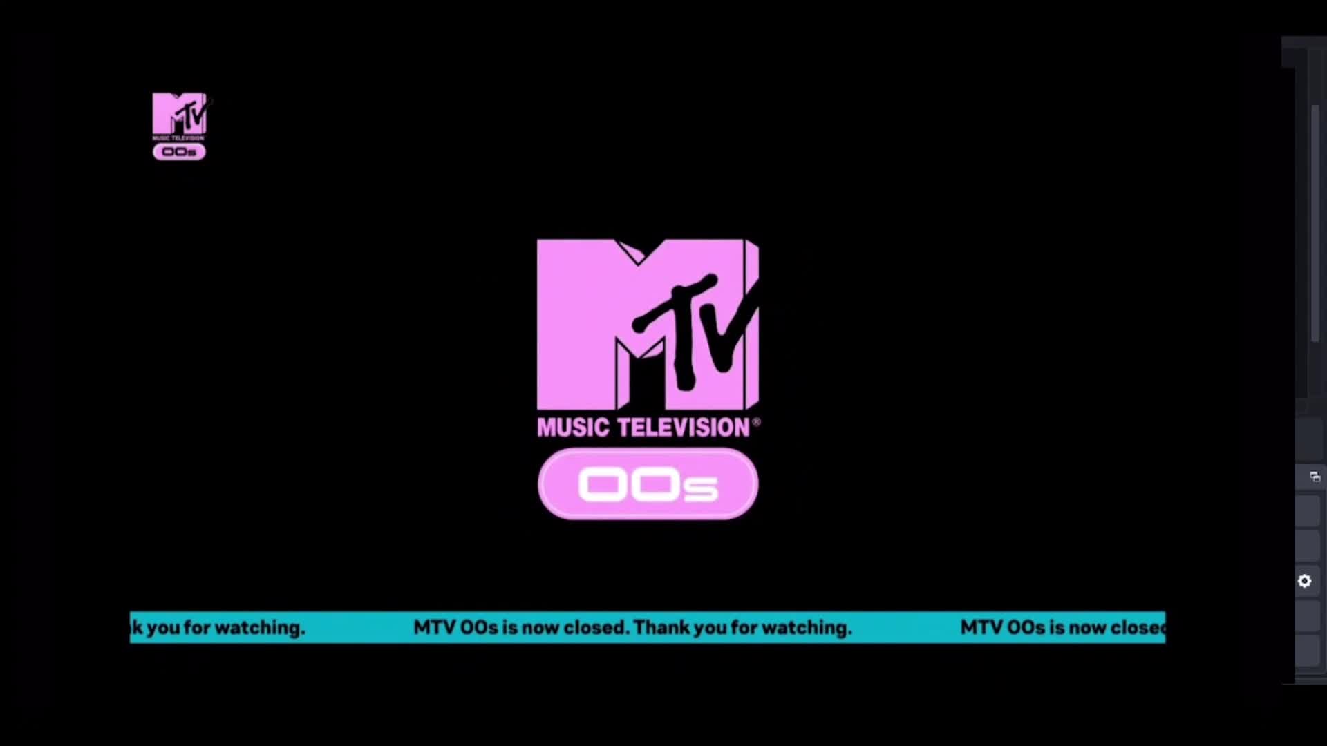 MTV channels closure down