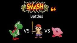 Super Smash Bros 64 Battles #72: Yoshi vs Ness vs Kirby