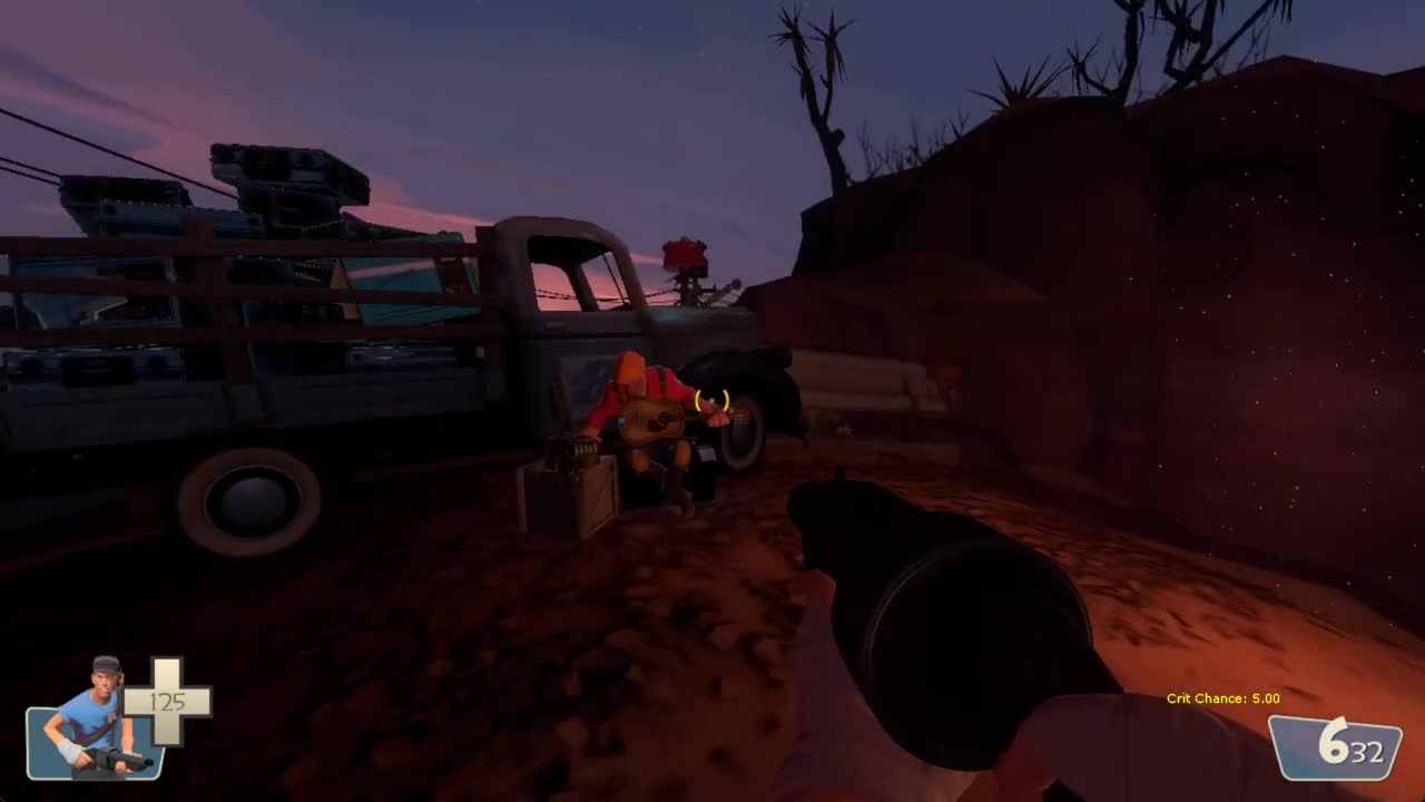 Meet The Engineer but you're playing it inside a Team Fortress 2