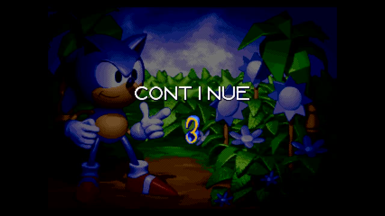 Sonic 3D Blast game over