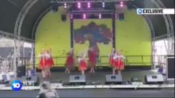 Russian children were banned from participating in a multicultural festival in Australia, dancing an