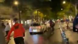 In Madrid, a car crashed into a group of cyclists marching in support of Palestine, injuring five pe