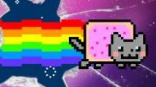 GO H4RD Nyan Cat animation (FLASHING LIGHTS)