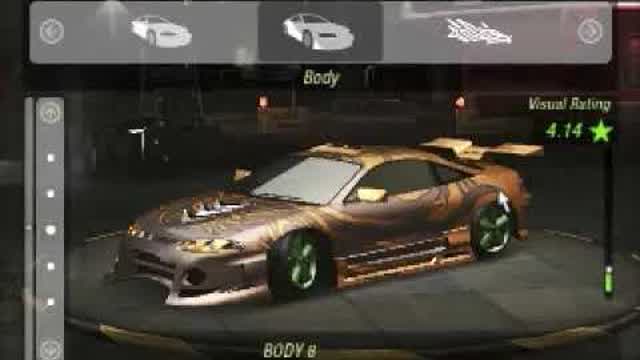 tuning mojego mitsubishi eclipse w nfs underground 2