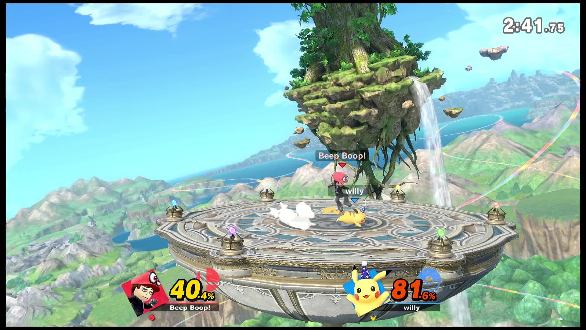 Smash Battle #6| Mii Brawler VS Pikachu