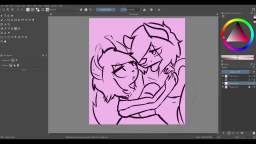 cat and husker speedpaint