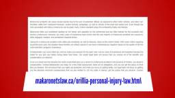 Orillia Car Accident Lawyer - Makaronets Personal Injury Law (705) 242-2761