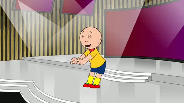 Caillou dancing to Dear My Keys ~Kenban no Mahou~ from K-ON