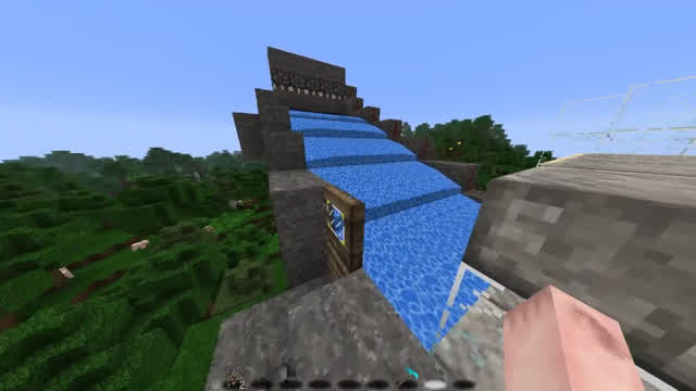 Minecraft redstone wheat farm + bonus sugar cane farm