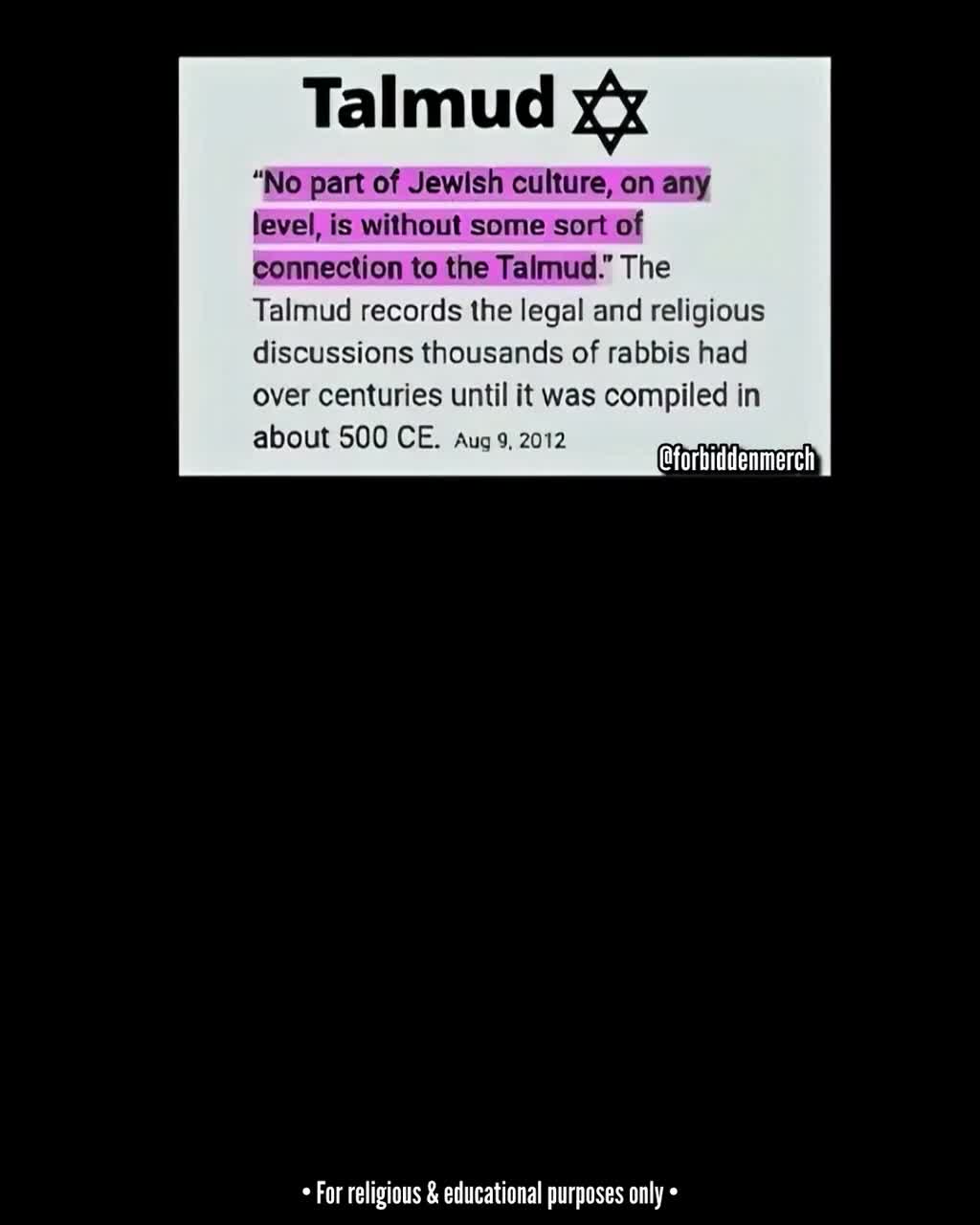 What in the Talmud?