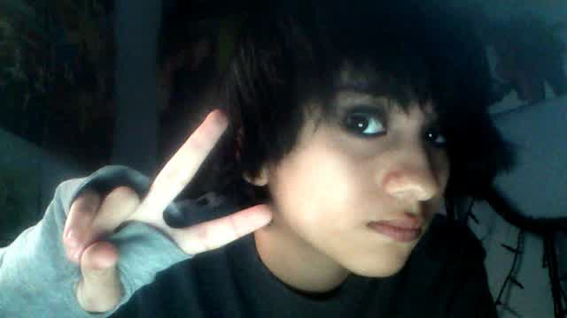Emo makeup, my hair doesn't cooperate and I almost drowned with Pierce The Veil in the background.