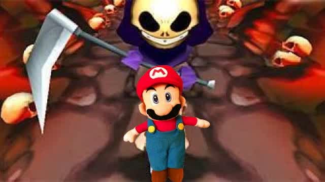 Mario plays Running Fred Lite (ft. Rabbid)