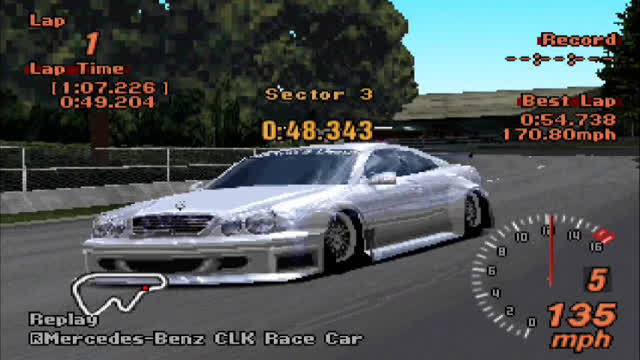 Gran Turismo 2 - Mercedes Benz CLK Race Car