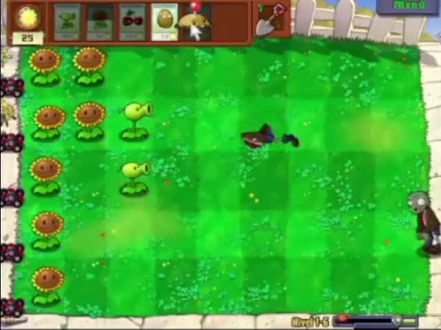 Plantas contra zombies - nivel 1-6