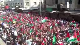 Demonstrations in support of Palestine are taking place throughout the Islamic world hundreds of tho