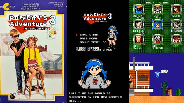 Polygirl's Adventure 3: The Final Chapter (Mega Man 3 Nes Rom Hack) Sneak Preview Trailer