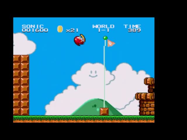 gameplay super mario con sonic jaja