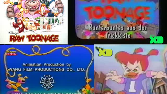 Disneys Raw Toonage (1992 Disney Cartoon) Opening Intro + Gosalyn Mallard Host Segments