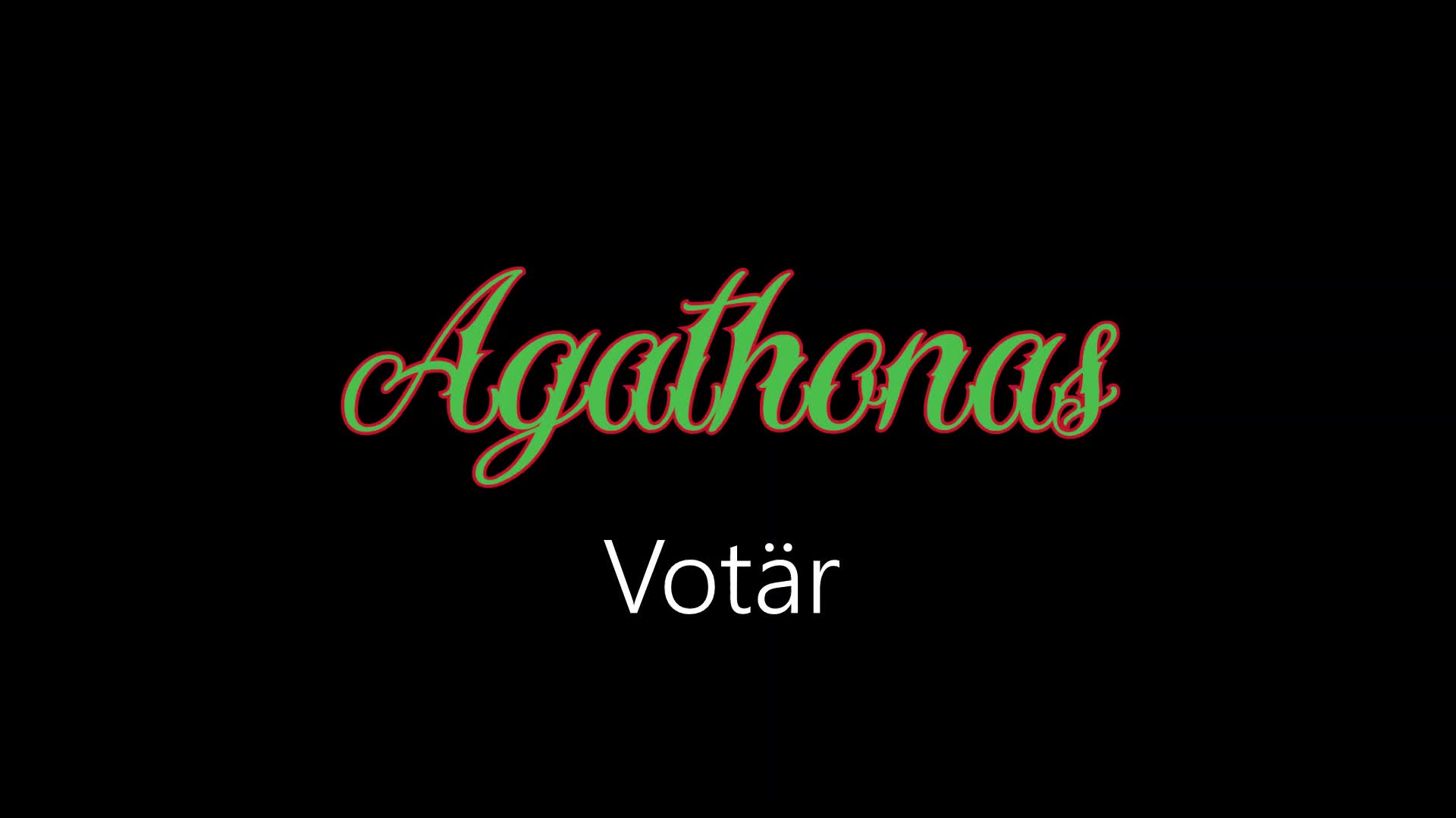 Agathonas ¦ Votär (officiäl audió)