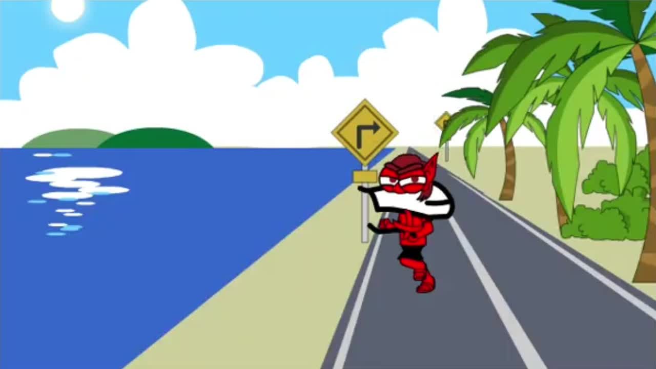 Pencil Neck Starts Streaking - Arrested