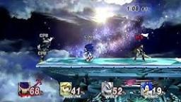 Super Smash Bros. Brawl - Ike VS Toon Link VS Wolf VS Sonic