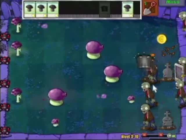 Plantas contra zombies - nivel 2-10 av 2