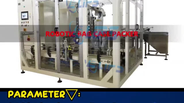 Robotic case packer for bags with double line #packaging#foryou#machine#factory#packer#carton