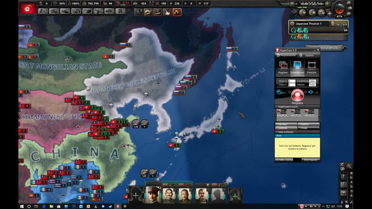 Hearts of Iron 4 HOI4 Indietro nel tempo! Giappone ROSSO Caduta del governo italiano e rip Cina! #6