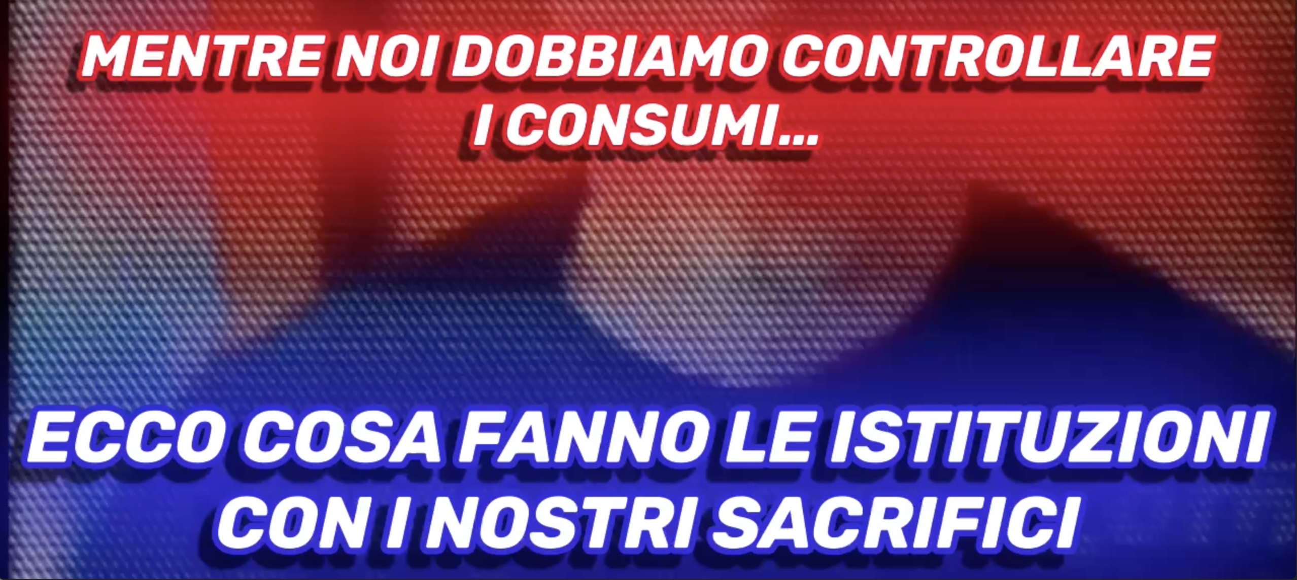 Mentre noi controlliamo i Consumi