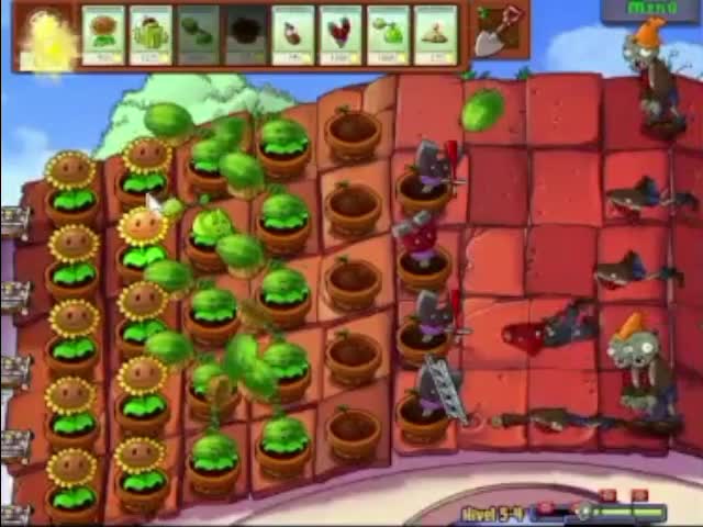 Plantas contra zombies - nivel 5-4 av 2