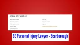 Personal Injury Lawyer Scarborough - BE Personal Injury Lawyer 416-477-6844