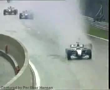 F1 crashes