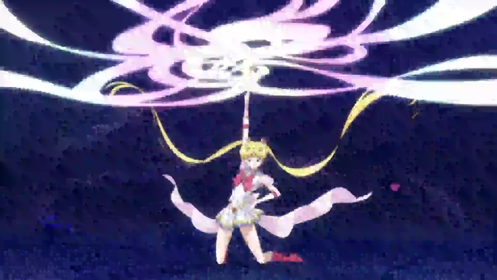 SAILOR MOON TRANSFORMATION - SUPER SAILOR MOON & ATTACK [60FPS] - смотреть