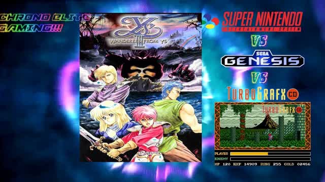 YS III: Wanderers from Ys - Ilvern Ruins (Super Nintendo vs Sega Genesis vs Turbo Grafx CD)