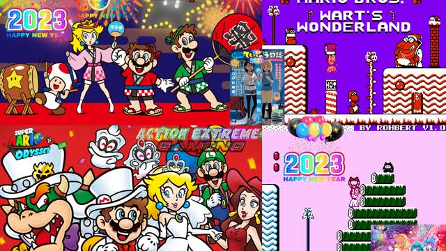 Happy New Years of 2023! [SMB2: Warts Winter Wonderland Rom Hack]