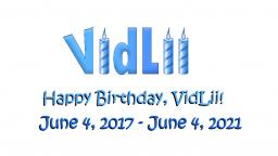 Happy 4th Birthday, VidLii!