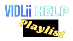 How to add or create a playlist in VidLii