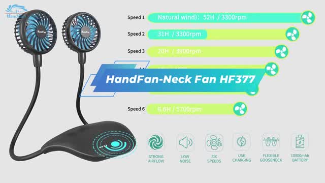 HandFan-Neck Fan HF377#neckfan#usbfan