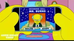 Homer Watches Motto! Ojamajo Doremi on his iPhone