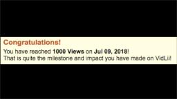 1,000 VIEWS!!! 🎉🎉🎉